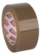Apli Precinto Estandar sin Ruido Pp Acrilico 48mm x 132m - Grosor 28ÃÅm - Resistente y Duradero - Marron