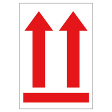 Apli Rollo de 200 Etiquetas Flecha Posicion Vertical 90x130mm