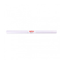Apli Rollo de Polipropileno Transparente 3x0.50m 50 micras - Adhesivo Reposicionable - Sistema Easy Peel - Cuadricula de Precisi