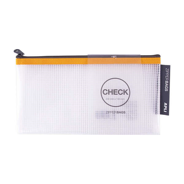 Apli Sobres Porta-Todo de Goma Eva Transparente - TamaÃ±o Check (230x130mm) - Suaves, Resistentes y Duraderos - Cierre de Cremal