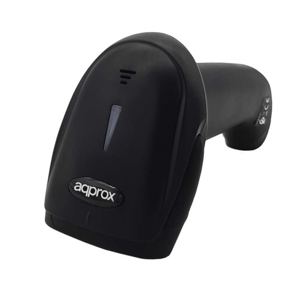 Approx Lector de Codigos de Barras 1D Inalambrico Bluetooth, RF - Indicador LED y Beeper - Velocidad 300 veces x seg. - Autonomi