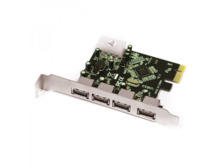 Approx Tarjeta PCI Express - 4 Puertos USB 3.0 Tipo A - 5gbps de Velocidad - Chip VIA801 - Conexión PCI-E - Plug and Play - Incl