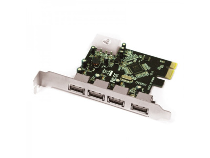 Approx Tarjeta PCI Express - 4 Puertos USB 3.0 Tipo A - 5gbps de Velocidad - Chip VIA801 - Conexión PCI-E - Plug and Play - Incluye CD Driver