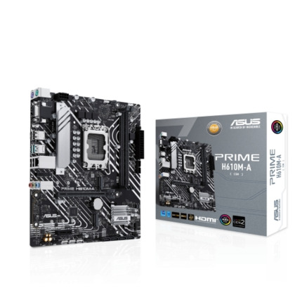 Asus Prime  H610M-A-CSM Placa Base Intel 1700 2x DDR5, 2x M2, 4x Sata III, PCIe 3.0, 4.0, USB 2.0, 3.2, RJ-45, HDMI, DisplayPort, VGA MicroATX