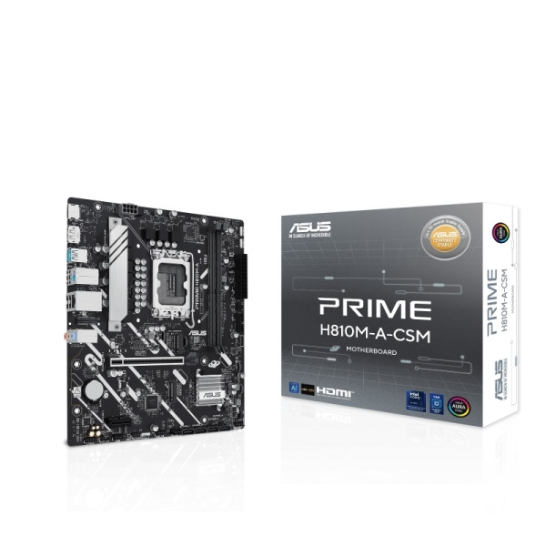 Asus Prime Placa Base H810M-A-CSM 2x DDR5, M.2, PCIe 4.0, Sata III, MicroATX