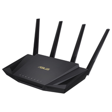 Asus RT-AX58U Router AX 3000 WiFi 6 Dual Band - Velocidad Combinada de unos 3000Mbps - 4 Puertos RJ45 LAN, 1 Puerto RJ45 WAN - 4