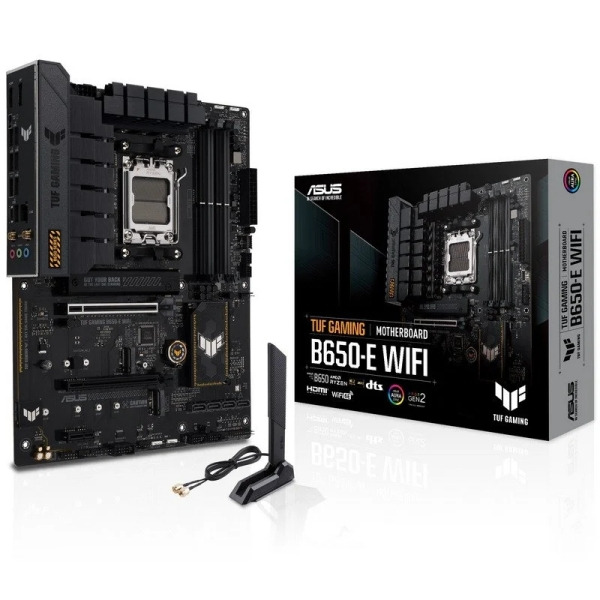 Asus TUF Gaming B650-E WIFI Placa Base AM5 WiFi, Bluetooth, PCIe 4.0, DDR5, 3x M.2, WiFi 6E, USB 2.0, 3.2 y Ethernet de 2.5Gb