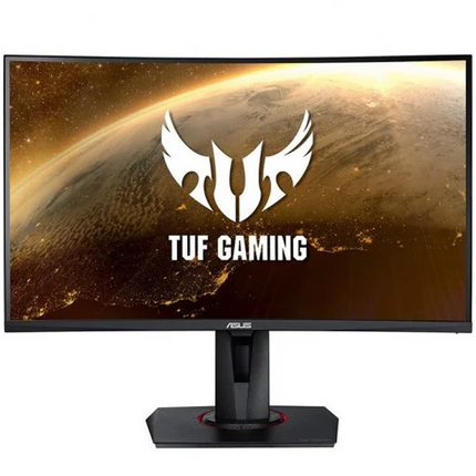 Asus TUF Gaming Monitor Curvo 27" LED FullHD 165Hz FreeSync Premium - Respuesta 1ms - Altavoces Incorporados - Ajustable en Altura, Giratorio e Inclinable - Angulo de Vision 178º - 16:9 - DVI, HDMI, DisplayPort - VESA 100x100mm