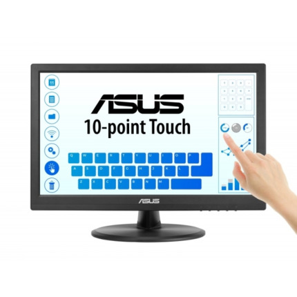 Asus VT169HE Monitor Tactil 15.6" LED IPS FullHD 60Hz - Capacidad Tactil 10 Puntos - Respuesta 5ms - 16:9 - HDMI, VGA - VESA 75x75mm