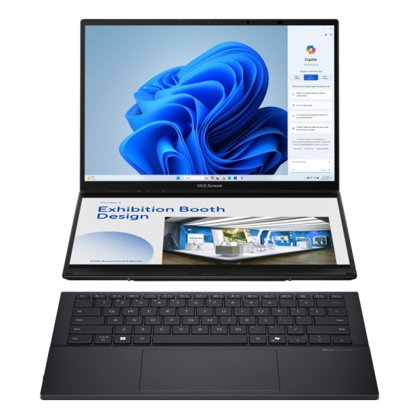 Asus ZenBook Duo OLED Portatil 14" Tactil Intel Core Ultra 7 255H - 32GB - 1TB SSD - Windows 11 Home - Color Gris - Teclado QWER