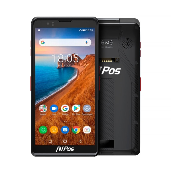 AVPos Capturador PDA DC60 6" OctaCore - 4GB - 64GB - WIFI BT NFC 4G - 5000mAh - Escaner de Codigos de Barras 2D - Funda Rugeriz