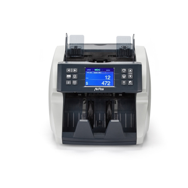 AVPos Contador/Detector de Billetes AVP-DTC180 - Cuenta Cantidad de Billetes, Valor Subtotal y Valor Total - 1200 Billetes min -