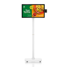 AVPos Kiosko Autoservicio Suelo CD24 - 24 Pulgadas Tactil - I3 10th - 8GB Memoria - SSD 256GB - Escaner 2D - WIFI - Color Blanco