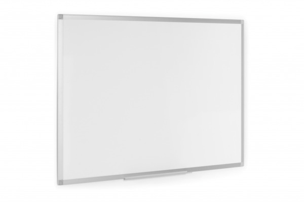 Bi-Office Ayda Pizarra Blanca Melaminada Doble Cara 600x450mm - Permite Colocacion Vertical u Horizontal - Marco de Aluminio Ano