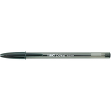 Bic Cristal Large Boligrafo de Bola - Punta Gruesa de 1.6mm - Trazo de 0.60mm - Tinta con Base de Aceite - Translucido - Color N