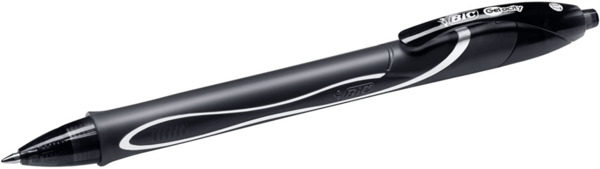 Bic Gel-Ocity Quick Dry Boligrafo de Gel Retractil - Punta Media de 0.7 mm - Tinta de Gel - Anti-Manchas - Secado Ultra Rapido -