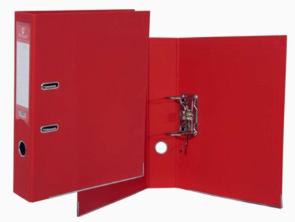 Bismark Archivador A-Z PVC Formato Fº Lomo 75 - Gran Resistencia - Tarjetero en el Lomo - Cartoneras Metalicas en el Borde Inferior - Mecanismo de Palanca