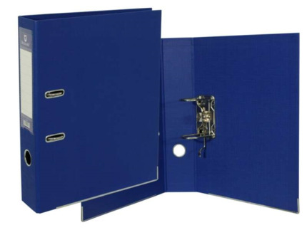 Bismark Archivador A-Z PVC A4 Lomo 75 - Gran Resistencia - Tarjetero en el Lomo - Cartoneras Metalicas en el Borde Inferior - Mecanismo de Palanca