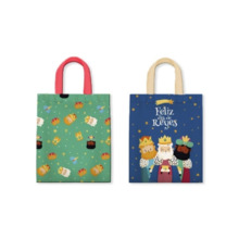 Bismark Bolsa Canvas Carton Reyes Magos - Medidas 38x41cm - 2 DiseÃ±os