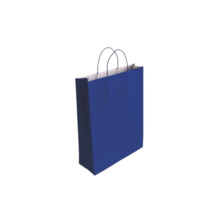Bismark Bolsa de Papel Celulosa - Medidas 32x10x24cm - Color Azul