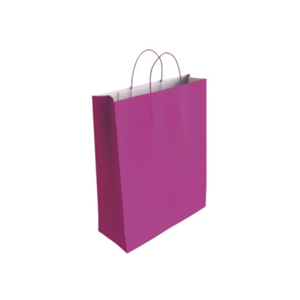 Bismark Bolsa de Papel Celulosa - Medidas 40x14x32cm - Color Fucsia