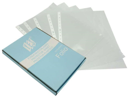 Bismark Caja de 100 Fundas Multitaladro Granuladas - Formato Folio