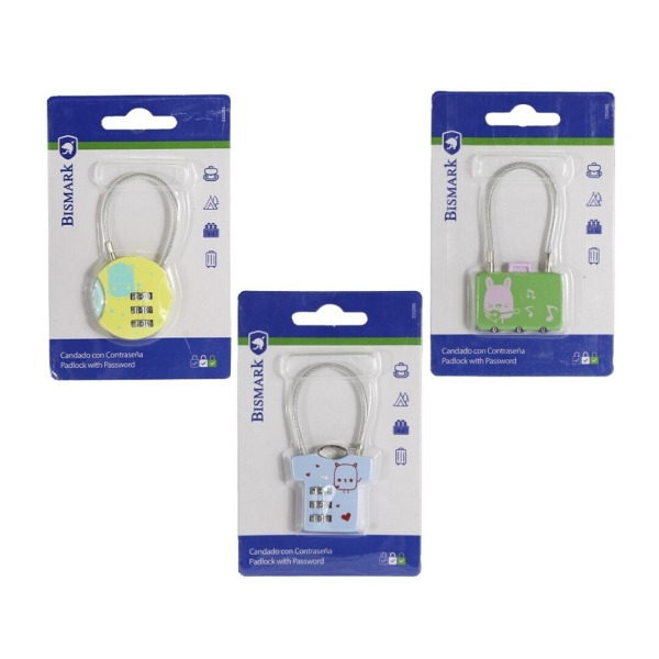 Bismark Candado de Combinacion - 3 DiseÃ±os Diferentes