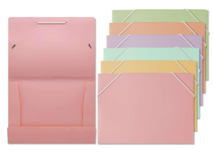 Bismark Pack de 6 Carpetas - Gomas Elasticas A5 - Polipropileno - Tamaño A4 y A5