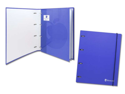 Bismark Carpeta de Carton con Recambio - Formato A4 - Cuatro Anillas - Recambio a Juego