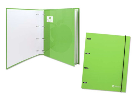 Bismark Carpeta de Carton con Recambio - Formato A4 - Cuatro Anillas - Recambio a Juego