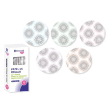 Bismark Mandalas Rollo de Papel Regalo - Medidas 70cmx200cm - 5 DiseÃ±os Diferentes