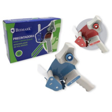 Bismark New Line TD1201 Precintadora - Cuchilla de Acero Templado - EmpuÃ±adura Ergonomica - Colores Rojo y Azul Aleatorios