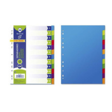 Bismark Pack de 12 Separadores - TamaÃ±o A4 - Extragruesos - Fabricados en Polipropileno - Colores Surtidos