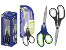 Bismark Tijeras de Oficina Acero Inoxidable 19cm - EmpuÃ±adura Ergonomica - Muy Ligeras y Resistentes - Colores Surtidos