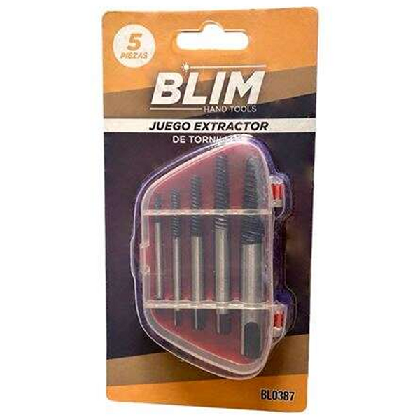 Blim Juego Extractor de Tornillos 5 Pcs