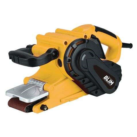 Blim Lijadora de Banda 76x533mm 1010W - Velocidad 120-380rpm - Salida de Extraccion del Polvo - Empuñadura Ergonomica - Cubiert