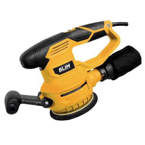 Blim Lijadora Rotorbital 125-150mm - Potencia 450W - Velocidad Variable 6000-12000rpm - Sistema de Extraccion y Reociga - Empuñ