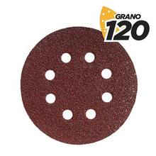 Blim Pack de 10 Lijas con Velcro para Lijadora BL0150 - 125mm - Grano 120 - Formato Circular