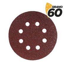 Blim Pack de 10 Lijas con Velcro para Lijadora BL0150 - 125mm - Grano 60 - Formato Circular