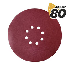 Blim Pack de 5 Lijas con Velcro para Lijadora BL0223 - Grano 80 - Formato Circular