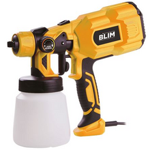 Blim Pistola para Pintar Electrica - Potencia 550W - Deposito 800ml - Regulacion de Caudal - Boquilla de 1.8mm - Color Amarillo