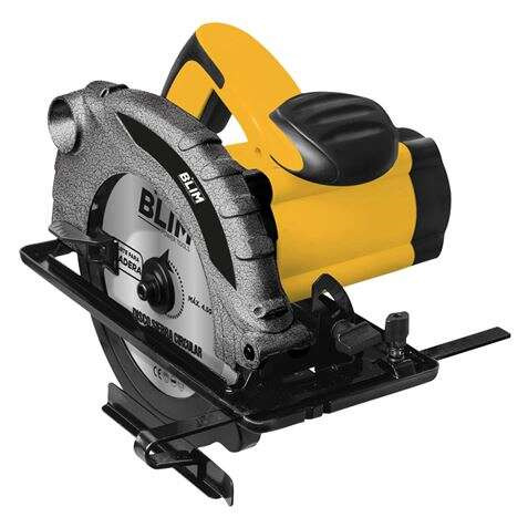 Blim Sierra Circular 185mm - Potencia 1300W - Velocidad 4500rpm - Empuñadura Ergonomica - Salida Extraccion de Polvo - Color Am
