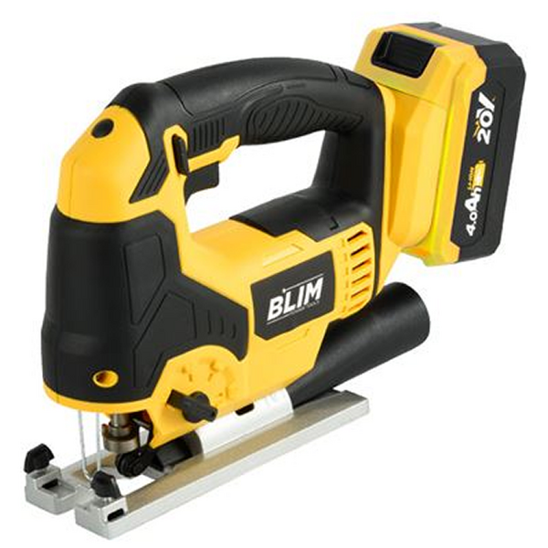 Blim Sierra de Calar a Bateria 20V 4.0AH - Velocidad sin Carga 0-2400rpm - Base de Aluminio - Empuñadura Ergonomica - Laser/LED