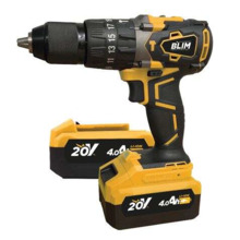 Blim Taladro Percutor a Bateria 20V 4Ah - Motor sin Escobillas - 68Nm Par Maximo - 2 Velocidades 0-500/0-2000rpm - Incluye 2 Bat