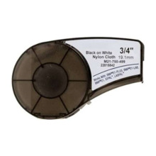 Brady M21-750-499-TB Cinta de Etiquetas Genericas de Nylon - Texto negro sobre fondo blanco - Ancho 19.1mm x 4.9 metros - 750 Et