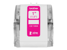 Brother CZ1004 Rollo de Etiquetas Originales de TamaÃ±o Personalizado - Ancho 25mm x 5 metros - Zero Ink