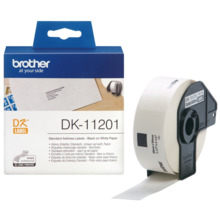 Brother DK11201 - Etiquetas Originales Precortadas de Direccion - 29x90 mm - 400 Unidades - Texto negro sobre fondo blanco