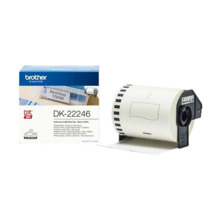 Brother DK22246 - Etiquetas Originales de TamaÃ±o personalizado - Ancho 103mm x 30,48 metros - Texto negro sobre fondo blanco