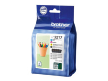 Brother LC3217 Pack de 4 Cartuchos de Tinta Originales - LC3217VAL