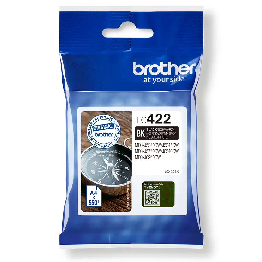 Brother LC422 Negro Cartucho de Tinta Original - LC422BK